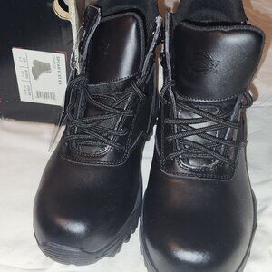 Men's Dickies Tactical Spear 6" Black Leather & Nylon Panel Boots Size 8.5